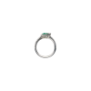 Bartorelli Italian Jewels | ANELLO IN ORO BIANCO CON SMERALDO CENTRALE E CONTORNO DI DIAMANTI - 372-3879 (3)