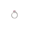 Bartorelli Italian Jewels | ANELLO CONTRARIE IN ORO BIANCO CON RUBINO E DIAMANTE CERTIFICATO GIA - 000-5981NS (3)