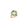 Pasquale Bruni | ANELLO BON TON DOLCE VITA IN ORO ROSA CON PRASIOLITE E DIAMANTI - 16107R (1)
