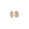 Avel Lenttan | ORECCHINI SHORT ANNIVERSARY IN ORO ROSA CON FULL PAV&Egrave; DI DIAMANTI - EA2-A-PK-01-01-01-00 (1)