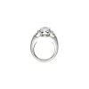 Bartorelli Italian Jewels | ANELLO IN ORO BIANCO 18 CARATI CON DIAMANTE BIANCO TAGLIO OVALE E DIAMANTI BIANCHI TAGLIO TRAPEZIO CERTIFICATI ORIGINALI - F.131D (3)