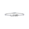 Bartorelli Italian Jewels | BRACCIALE SEMIRIGIDO LOVE IN ORO BIANCO E LETTERE CON DIAMANTI - N4/60B (1)