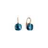 Pomellato | ORECCHINI NUDO IN ORO ROSA E ORO BIANCO CON TOPAZIO BLU LONDON - POA1070O6000000TL (1)