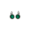 Bartorelli Italian Jewels | Orecchini in oro bianco 18 carati,smeraldo,cristallo di rocca e diamanti bianchi taglio brillante - O250/21 SM (1)