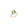 Pomellato | POMELLATO - ANELLO NUDO CLASSIC IN ORO ROSA E BIANCO CON PRASIOLITE E DIAMANTI - PAC0040O6WHRDB0PA - PAC0040O6WHRDB0PA (1)