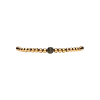 Bartorelli Italian Jewels | Bracciale in oro rosa 18 carati e cordino nero con diamanti neri taglio brillante - PB08153DK6P (1)