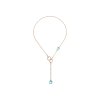 Pomellato | POMELLATO - COLLANA LARIAT NUDO IN ORO ROSA E BIANCO CON TOPAZI AZZURRI E DIAMANTI - PCB9051O6000DB0OY - PCB9051O6000DB0OY (1)