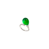 Vhernier | ANELLO PALLONCINO MINI IN ORO BIANCO CON DIAMANTI E CRISTALLO GIADA - PG0786A217 - PG0786A0217 (1)