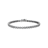 Bartorelli Italian Jewels | Bracciale tennis in oro bianco 18 carati e diamanti bianchi taglio brillante incassati con manifattura invisible setting - VB06736DW (1)
