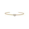 Bartorelli Italian Jewels | BRACCIALE  RIGIDO CON CUORE IN PAVE' DI DIAMANTI - VB25532DP (1)