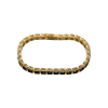 Bartorelli Italian Jewels | Bracciale tennis in oro rosa e diamanti neri con lavorazione a mano laterale e interna - VB26536DKP (2)