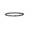 Bartorelli Italian Jewels | BRACCIALE PIRAMIDI IN ORO BRUNITO NERO E DIAMANTI BIANCHI DEMI-PAVE' MISURA S/M (1)