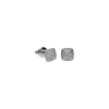 Bartorelli Italian Jewels | ORECCHINI PIRAMIDI BORCHIA PICCOLA IN ORO BIANCO E DIAMANTI BIANCHI - VE26429DW (1)