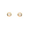 Bartorelli Italian Jewels | ORECCHINI OCTAGON IN ORO ROSA SATINATO E DIAMANTI BIANCHI - VE26830DPS (1)