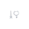 Bartorelli Italian Jewels | ORECCHINI A CERCHIO IN ORO BIANCO CON DIAMANTE PUNTO LUCE E DIAMANTI MEZZO GIRO - VE28387DW (1)