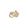 Bartorelli Italian Jewels | Serpente-Anello in oro rosa 18 carati e diamanti bianchi taglio brillante e taglio goccia - VR25061DP- (2)