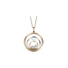 Chopard | CHOPARD - HAPPY SPIRIT - COLLANA IN ORO ROSA E ORO BIANCO CON DIAMANTI - 798232-9001 - 798232 (1)