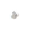 Qeelin | ORECCHINO SINGOLO WULU A LOBO IN ORO BIANCO E PAV&Eacute; DI DIAMANTI - WU-040-SER-WGD - WUE40ACWGDI (1)