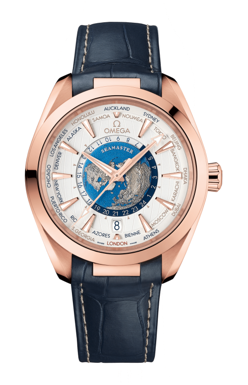 Accedi alla scheda di Omega SEAMASTER AQUA TERRA 150M 43 MM, ORO SEDNA&trade; SU PELLE - 220.53.43.22.02.001