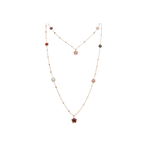 Accedi alla scheda di Pasquale Bruni SAUTOIR FIGLIA DEI FIORI IN ORO ROSA CON PIETRE FANTASIA, DIAMANTI BIANCHI E CHAMPAGNE - 16042R - 16042R