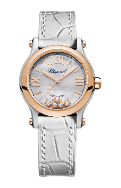 Accedi alla scheda di Chopard HAPPY SPORT 30 MM, AUTOMATICO, ORO ROSA ETICO,  LUCENT STEEL&trade;, DIAMANTI - 278573