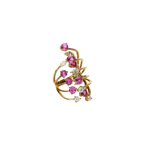 Accedi alla scheda di Bartorelli Italian Jewels ANELLO RAMI IN ORO ROSA CON ZAFFIRI ROSA E DIAMANTI - 3R00086DSPP