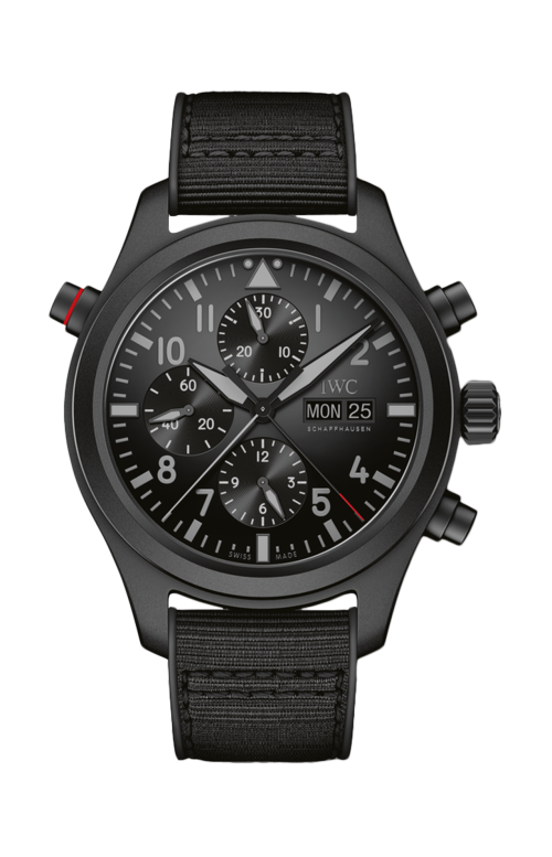 Accedi alla scheda di Iwc Schaffhausen PILOT&rsquo;S WATCH DOUBLE CHRONOGRAPH TOP GUN CERATANIUM - IW371815