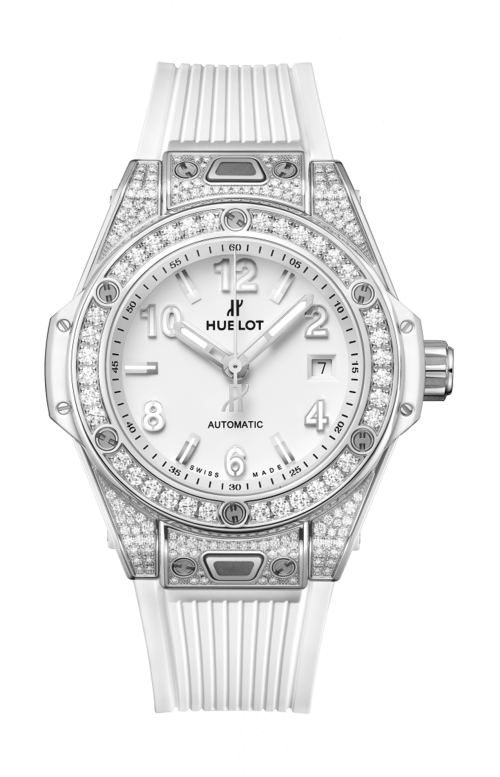 Accedi alla scheda di Hublot BIG BANG ONE CLICK STEEL WHITE PAV&Eacute; 33 MM - 485.SE.2010.RW.1604