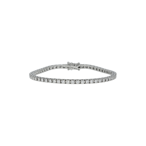 Accedi alla scheda di Bartorelli Italian Jewels Bracciale tennis in oro bianco 18 carati e diamanti bianchi taglio brillante - 51416850