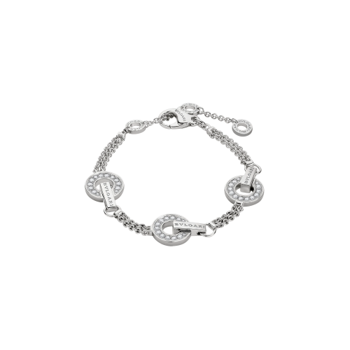 Accedi alla scheda di Bulgari BRACCIALE BVLGARI BVLGARI IN ORO BIANCO CON DIAMANTI - BR859065 - BR859065