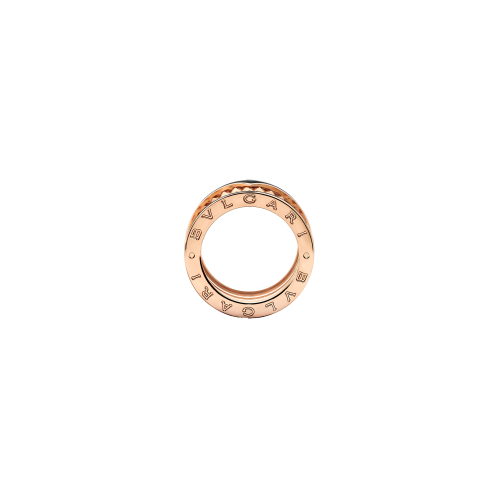Accedi al prodotto correlato Bulgari ANELLO B.ZERO1 ROCK A 4 FASCE IN ORO ROSA 18 KT CON PROFILI IN CERAMICA E SPIRALE CON BORCHIE - AN859089 - AN859089