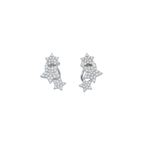 Accedi alla scheda di Bartorelli Italian Jewels ORECCHINI STELLE LOBO IN ORO BIANCO E DIAMANTI BIANCHI - VE26541DW