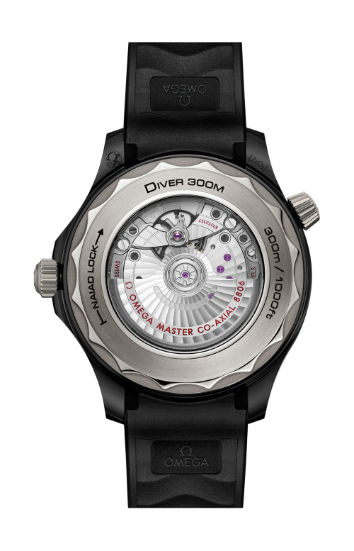 Accedi alla scheda di Omega SEAMASTER DIVER 300M 43,5 MM, CERAMICA NERA SU CAUCCI&Ugrave; - 210.92.44.20.01.001