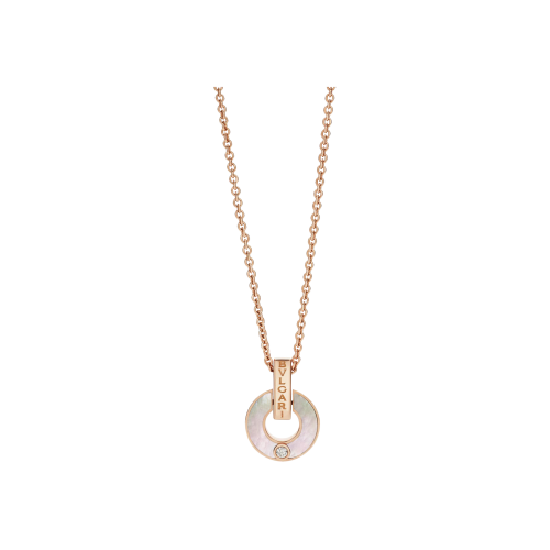 Accedi alla scheda di Bulgari COLLANA BVLGARI BVLGARI IN ORO ROSA CON MADREPERLA E DIAMANTE - CL858950 - CL858950
