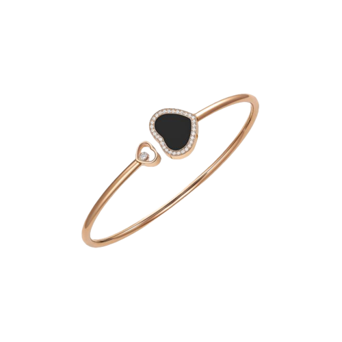 Accedi alla scheda di Chopard CHOPARD - HAPPY HEARTS - BRACCIALE GIUNCO IN ORO ROSA CON DIAMANTI E ONICE - 85A074-5200 - 85A074