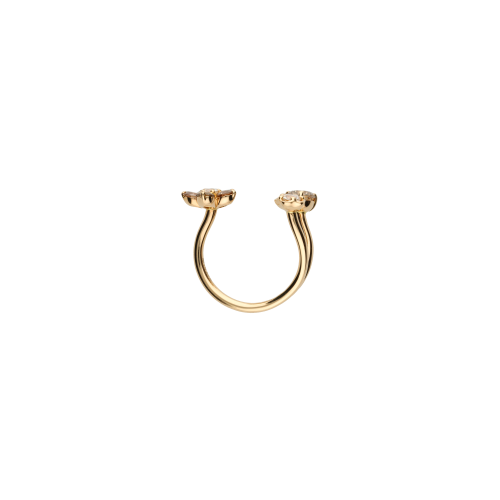 Accedi alla scheda di Bartorelli Italian Jewels Anello Fiore in oro rosa, diamanti bianchi e diamanti brown - 93580269