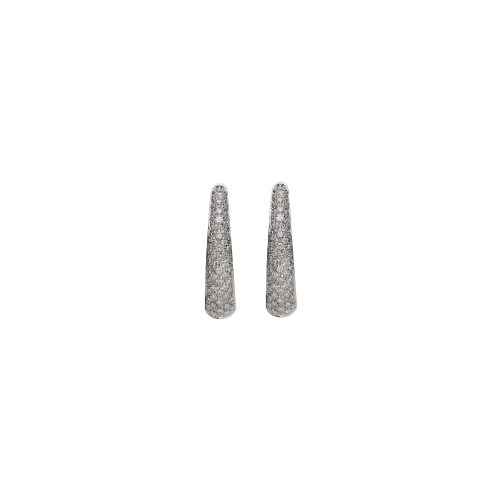 Accedi alla scheda di Bartorelli Italian Jewels ORECCHINI OVALI IN ORO BIANCO CON SEMI PAV&Eacute; DI DIAMANTI - 1470