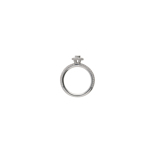 Accedi alla scheda di Bartorelli Italian Jewels ANELLO IN ORO BIANCO CON DIAMANTE CENTRALE E PAV&Egrave; DI DIAMANTI - VR09045D2W