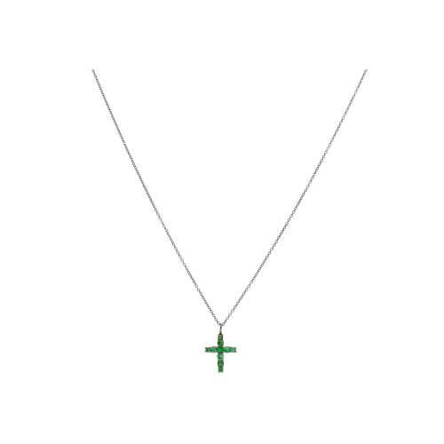 Accedi alla scheda di Bartorelli Italian Jewels COLLANA IN ORO BRUNITO CON CROCE PENDENTE IN TSAVORITI - G11501BTZA1