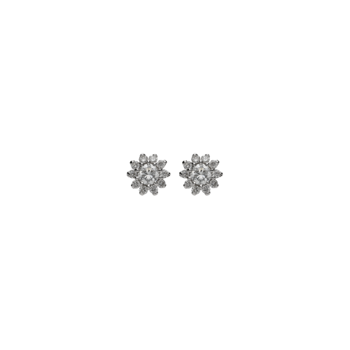 Accedi alla scheda di Bartorelli Italian Jewels ORECCHINI A LOBO FIORE IN ORO BIANCO E DIAMANTI - 008-B3310