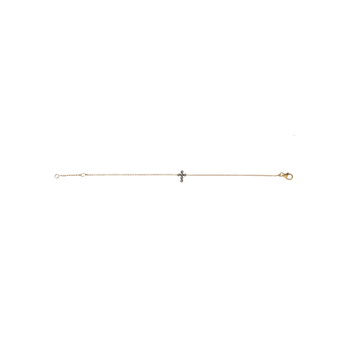 Accedi alla scheda di Bartorelli Italian Jewels BRACCIALE IN ORO ROSA CON CROCE IN DIAMANTI BROWN - VB24320DBP