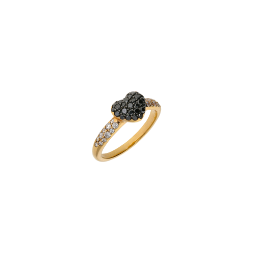 Accedi al prodotto correlato Bartorelli Italian Jewels ANELLO CUORE IN ORO ROSA CON DIAMANTI BIANCHI E DIAMANTI NERI - VR24854DKDP