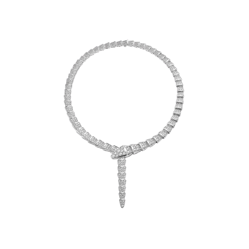 Accedi alla scheda di Bulgari COLLANA SERPENTI VIPER IN ORO BIANCO E FULL PAV&Egrave; DI DIAMANTI - CL856448 - CL856448