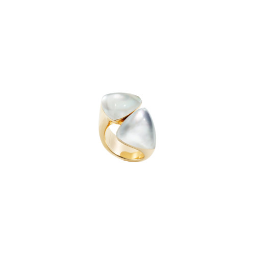 Accedi al prodotto correlato Vhernier ANELLO FRECCIA IN ORO ROSA 18K, MADREPERLA BIANCA E CRISTALLO DI ROCCA - 0N1401A0203