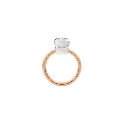 Accedi alla scheda di Pomellato ANELLO NUDO - ANELLO NUDO PETIT IN ORO ROSA CON CASTONE IN ORO BIANCO E TOPAZIO BIANCO SFACCETTATO - A.B403/O6/TB - PAB4030O6000000TB