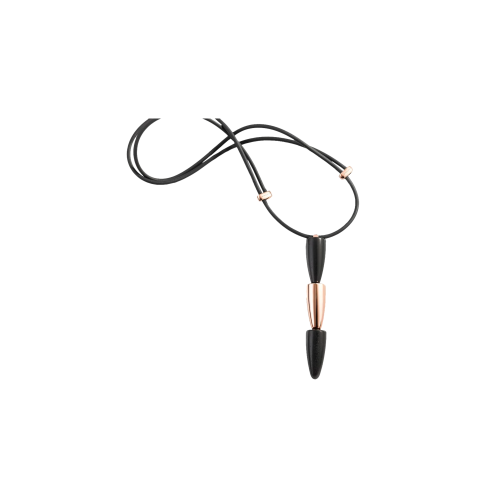 Accedi alla scheda di Vhernier PENDENTE CALLA IN ORO ROSA 18K, EBANO E CAUCCIU' - 000648C0116