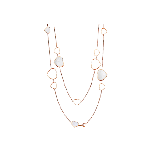 Accedi alla scheda di Chopard HAPPY HEARTS COLLANA LUNGA, ORO ROSA ETICO, DIAMANTI, MADREPERLA - 817482
