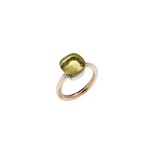 Accedi alla scheda di Pomellato ANELLO NUDO - ANELLO IN ORO ROSA CON CASTONE IN ORO BIANCO E QUARZO LEMON SFACCETTATO - A.A110/O6/QL - PAA1100O6000000QL