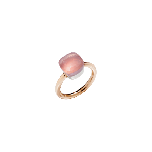 Accedi alla scheda di Pomellato ANELLO NUDO - ANELLO NUDO CLASSIC IN ORO ROSA CON CASTONE IN ORO BIANCO E QUARZO ROSA SFACCETTATO - A.A110/O6/QR - PAA1100O6000000QR