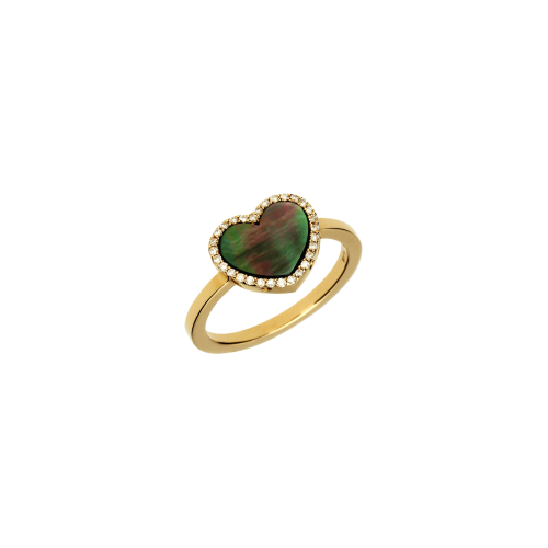 Accedi alla scheda di Bartorelli Italian Jewels ANELLO IN ORO ROSA CON CUORE IN MADREPERLA E CONTORNO DI DIAMANTI - ANP132/19-MN